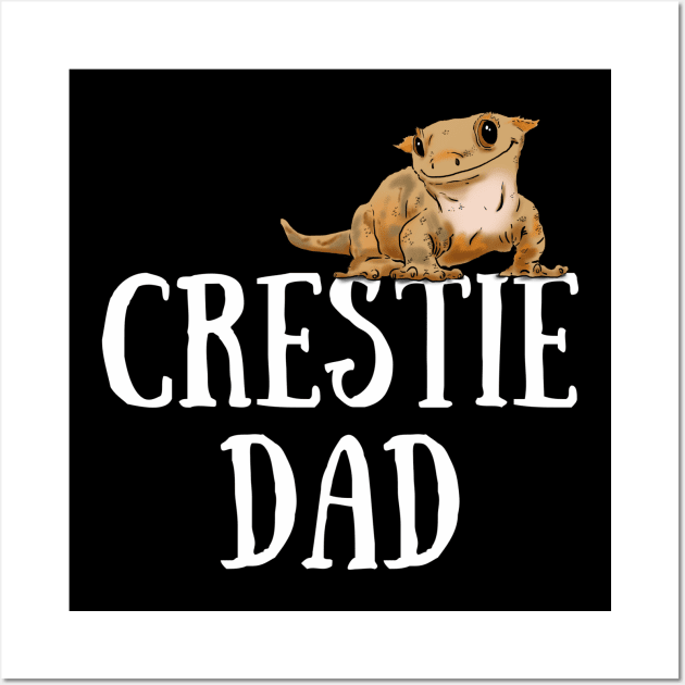 Crested Gecko Dad, Crested Gecko Guy, Gecko Lover Wall Art by sockdogs